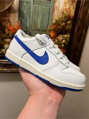 Nike Dunk Low Summit White Hyper Royal ps Sneakers